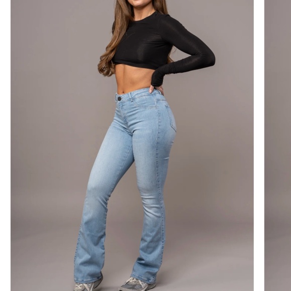 Fitjeans - Flared Arctic Light Blue - Picture 3 of 13